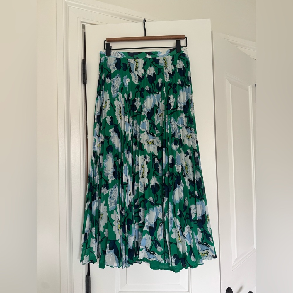 Floral Green Skirt